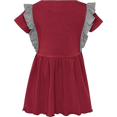 Girls Toddler Crimson Oklahoma Sooners Too Cute Tri-Blend Dress