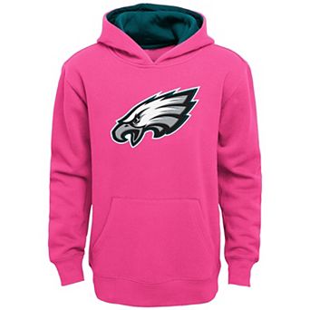 Girls Youth Pink Philadelphia Eagles Prime Hoodie