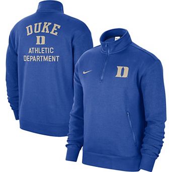 Men's Nike Royal Duke Blue Devils Campus Athletic Department Quarter-Zip Sweatshirt