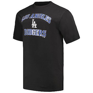 Men's Profile Black/Heather Gray Los Angeles Dodgers Big & Tall T-Shirt Combo Pack