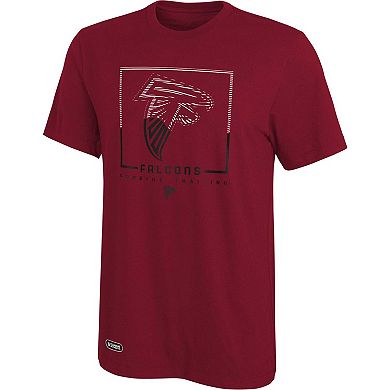 Men's Red Atlanta Falcons Combine Authentic Clutch T-Shirt