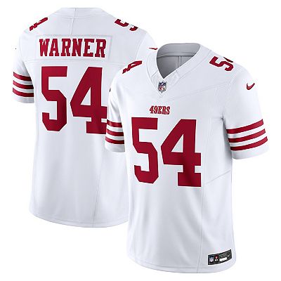 Men s Nike Fred Warner White San Francisco 49ers Vapor F.U.S.E. Limited Jersey