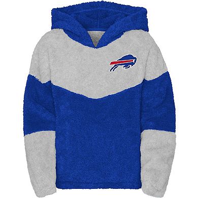 Girls Youth Royal Buffalo Bills Ready Set Play Teddy Fleece Pullover Hoodie