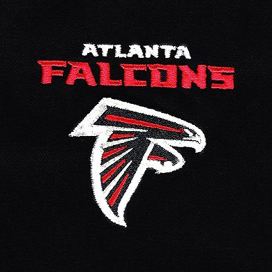 Men's Dunbrooke Black Atlanta Falcons Big & Tall Dakota Canvas Hoodie Full-Zip Jacket