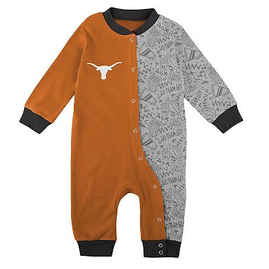 Infant Burnt Orange Texas Longhorns Playbook Two-Tone Sleeper