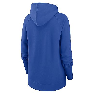 Women's Nike Royal Los Angeles Rams Asymmetrical Raglan Full-Zip Hoodie