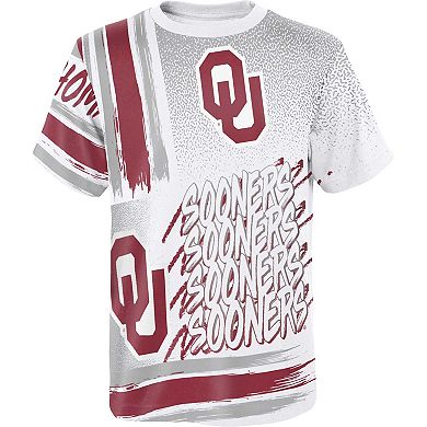 Youth White Oklahoma Sooners Gametime Multi-Hit T-Shirt
