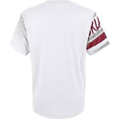 Youth White Oklahoma Sooners Gametime Multi-Hit T-Shirt