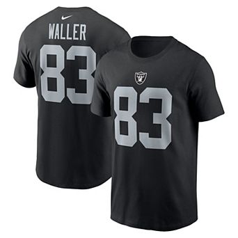 Men's Nike Darren Waller Black Las Vegas Raiders Player Name & Number T-Shirt