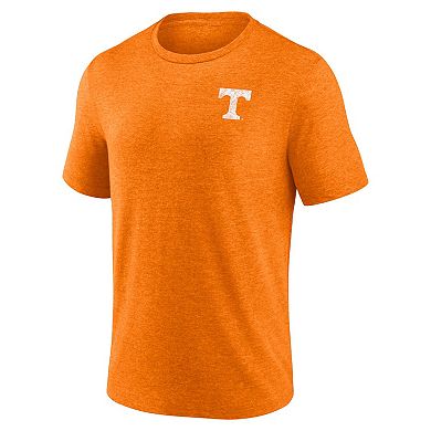 Men's Fanatics Branded Heather Tennessee Orange Tennessee Volunteers Old-School Bold Tri-Blend T-Shirt