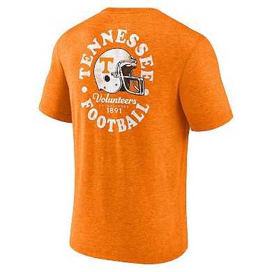 Men's Fanatics Branded Heather Tennessee Orange Tennessee Volunteers Old-School Bold Tri-Blend T-Shirt