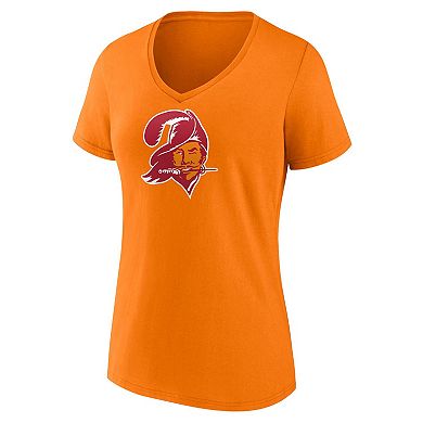 Women's Fanatics Branded Mike Evans Orange Tampa Bay Buccaneers Player Icon Name & Number V-Neck T-Shirt