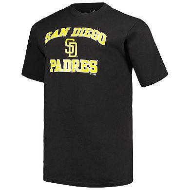 Men's Profile Black/Heather Gray San Diego Padres Big & Tall T-Shirt Combo Pack