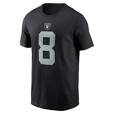 Men's Nike Josh Jacobs  Black Las Vegas Raiders  Player Name & Number T-Shirt