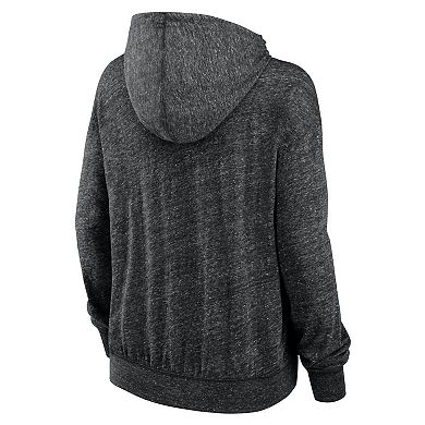 Women's Nike Black New Orleans Saints Rewind Gym Vintage Lighweight Pullover Hoodie