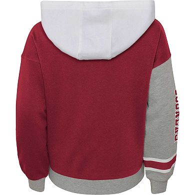 Girls Youth Crimson Oklahoma Sooners True Fan Soft Fleece Pullover Hoodie