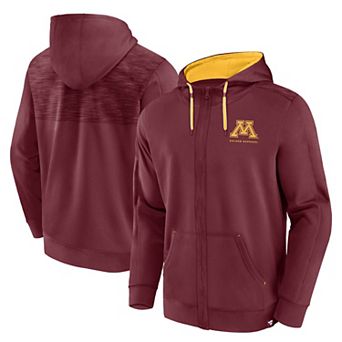 Men's Fanatics Branded Maroon Minnesota Golden Gophers Power Index Full-Zip Hoodie