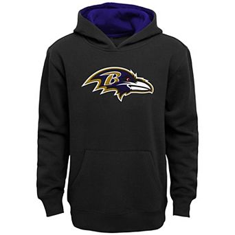 Youth Black Baltimore Ravens Prime Pullover Hoodie