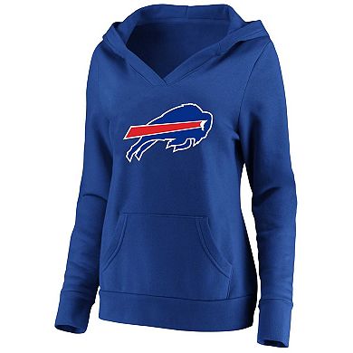 Women's Profile Josh Allen Royal Buffalo Bills Plus Size Player Name & Number Pullover Hoodie