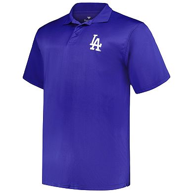 Men's Profile White/Royal Los Angeles Dodgers Big & Tall Two-Pack Solid Polo Set