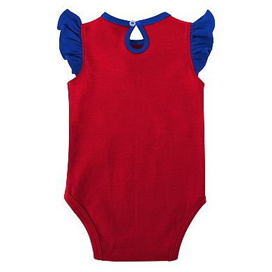 Girls Newborn & Infant Royal/Red Buffalo Bills Spread the Love 2-Pack Bodysuit Set