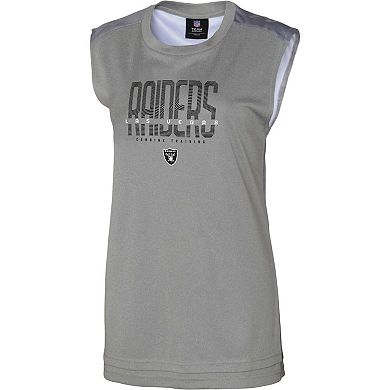 Women's Gray Las Vegas Raiders No Sweat Tank Top
