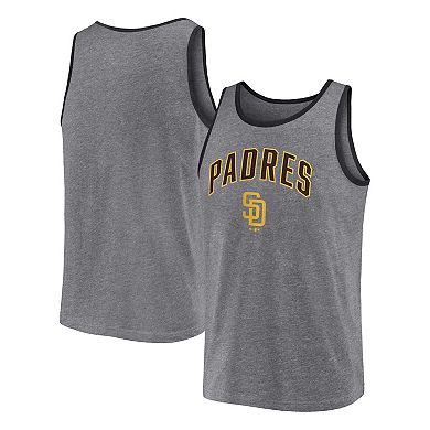 Men's Profile Heather Charcoal San Diego Padres Big & Tall Arch Over Logo Tank Top