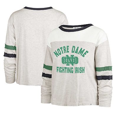 Women's '47 Oatmeal Notre Dame Fighting Irish All Class Lena Long Sleeve T-Shirt