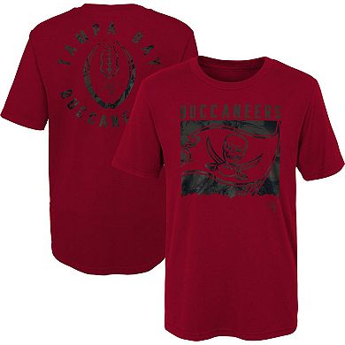 Preschool Red Tampa Bay Buccaneers Liquid Camo Logo T-Shirt