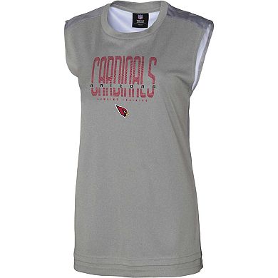 Women's Gray Arizona Cardinals No Sweat Tank Top