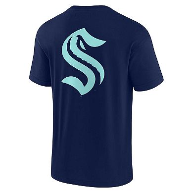 Unisex Fanatics Signature Deep Sea Blue Seattle Kraken Super Soft Short Sleeve T-Shirt