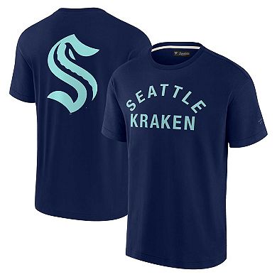 Unisex Fanatics Signature Deep Sea Blue Seattle Kraken Super Soft Short Sleeve T-Shirt