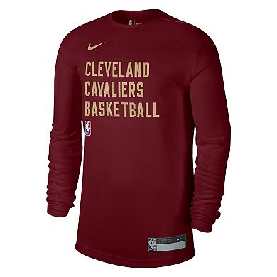 Unisex Nike Wine Cleveland Cavaliers 2023/24 Legend On-Court Practice Long Sleeve T-Shirt
