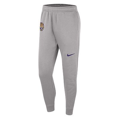 Men s Nike Gray LSU Tigers Club Fleece Pants