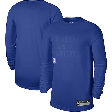 Unisex Nike Royal Philadelphia 76ers 2023/24 Legend On-Court Practice Long Sleeve T-Shirt