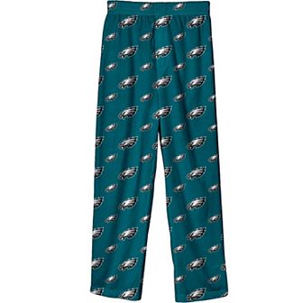 Youth Green Philadelphia Eagles Team-Colored Printed Pajama Pants