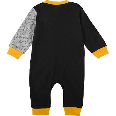 Infant Black Iowa Hawkeyes Playbook Two-Tone Sleeper