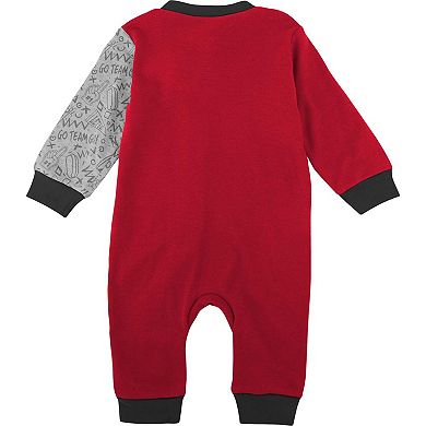 Infant Scarlet Nebraska Huskers Playbook Two-Tone Sleeper