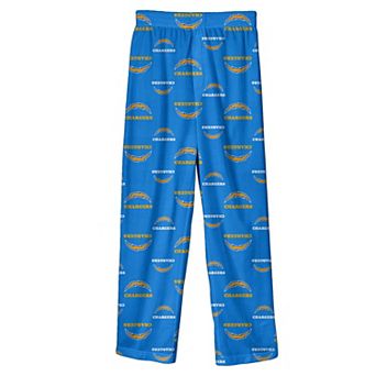 Youth Powder Blue Los Angeles Chargers Team-Colored Printed Pajama Pants
