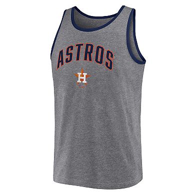 Men's Profile Heather Charcoal Houston Astros Big & Tall Arch Over Logo Tank Top