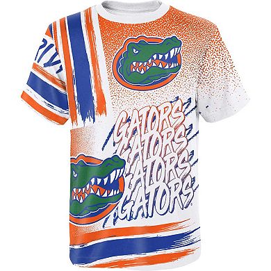 Youth White Florida Gators Gametime Multi-Hit T-Shirt