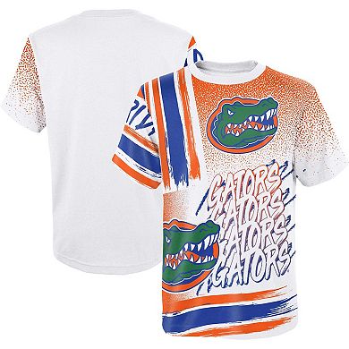 Youth White Florida Gators Gametime Multi-Hit T-Shirt