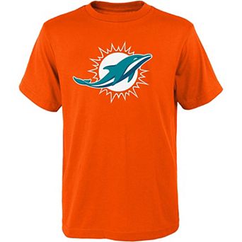 Youth Orange Miami Dolphins Primary Logo T-Shirt