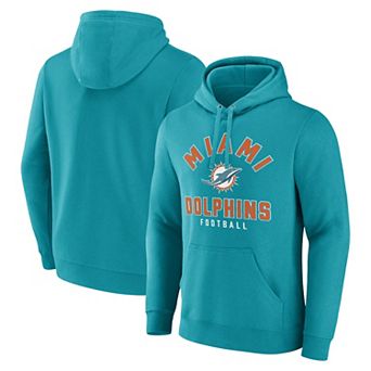 Men's Fanatics Branded Aqua Miami Dolphins Between the Pylons Pullover Hoodie