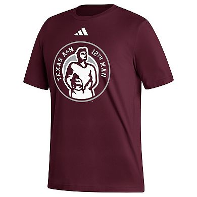 Men's adidas  Maroon Texas A&M Aggies Sideline Strategy Fresh T-Shirt