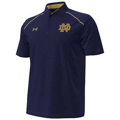 Men's Under Armour Navy Notre Dame Fighting Irish 2023 Aer Lingus College Football Classic Polo