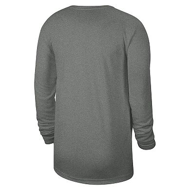 Unisex Nike Heather Gray Brooklyn Nets 2023/24 Legend On-Court Practice Long Sleeve T-Shirt