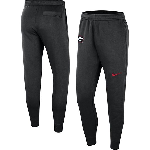 Men's Nike Black Georgia Bulldogs Club Fleece Pants