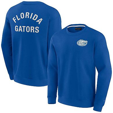 Unisex Fanatics Signature Royal Florida Gators Super Soft Pullover Crew Sweatshirt