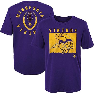 Preschool Purple Minnesota Vikings Liquid Camo Logo T-Shirt